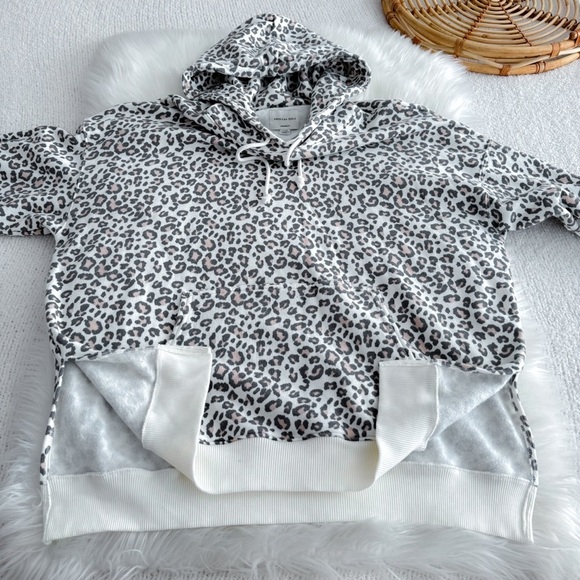 American Eagle Soft Hoodie Sweatshirt Jegging Fit Animal Print Leopard Cheetah - Picture 4 of 10
